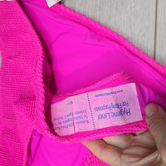 NWT Good American Women Always fit Hawiian Pink swim bikini bottom sz 1/2 S/M - Picture 4 of 8